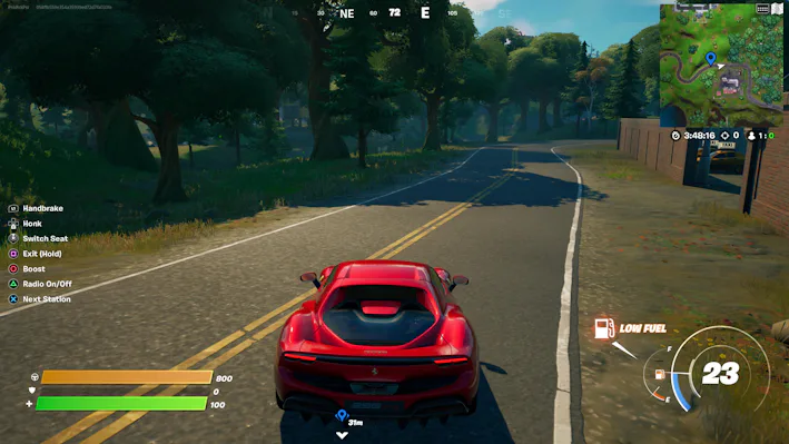 fortnite ferrari time trial location 1 gameplay