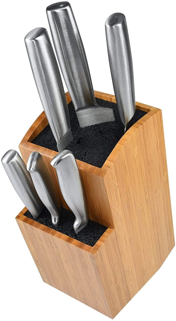ETTU Kitchen Bamboo Universal Knife Block
