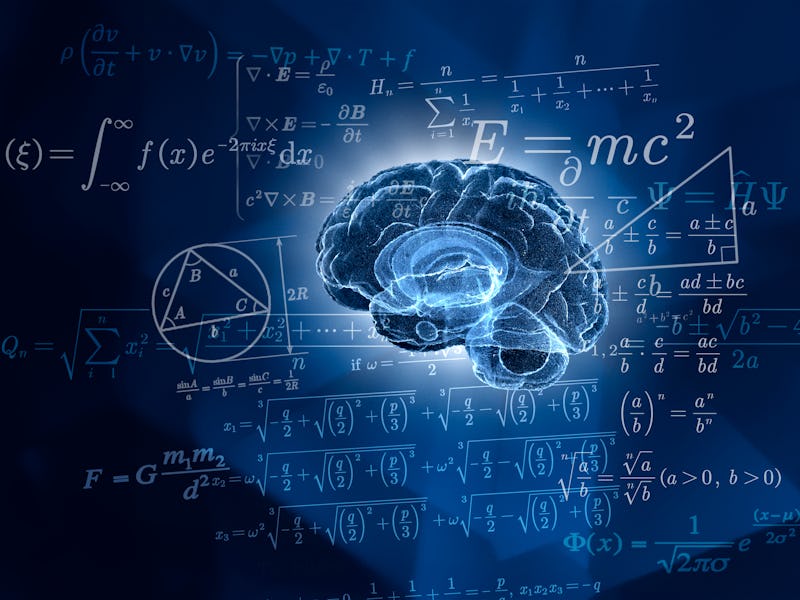 Human brain and mathematical formulas