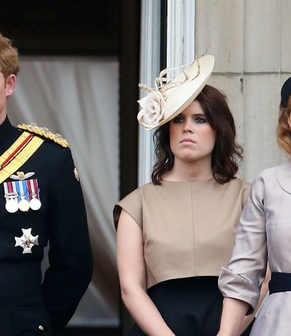 LONDON, ENGLAND - JUNE 13:  (L-R) Prince Andrew, Duke of York, Catherine, Duchess of Cambridge, Cami...