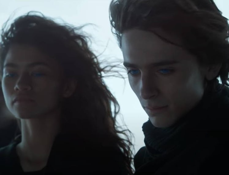 Zendaya and Timothée in Dune.