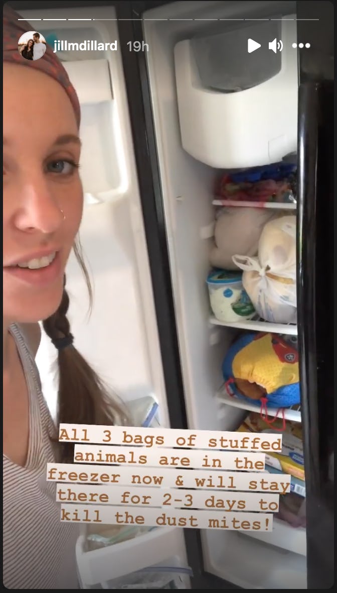 Jill Duggar Freezes Her Son’s Stuffed Animals To Help With Allergies