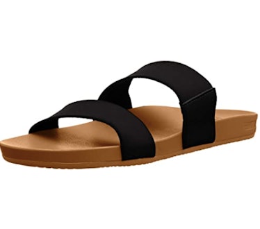 dressy slide sandals with arch support
