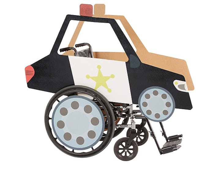 Child Wheelchair Police Car Costume