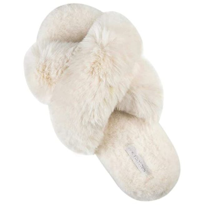 HALLUCI Soft Plush House Slippers