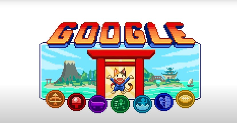 Doodle Champion Island Games is Google's logo for the 2021 Tokyo Olympics