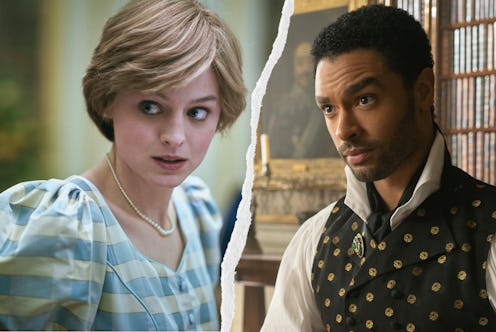 Emma Corrin and Regé-Jean Page