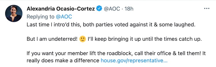 Alexandria Ocasio-Cortez tweet