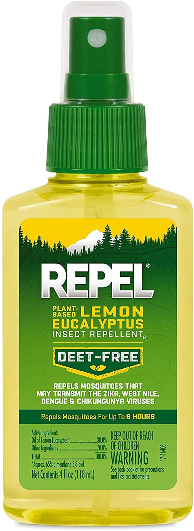 Repel Lemon Eucalyptus Insect Repellent Spray, 4 Oz. 