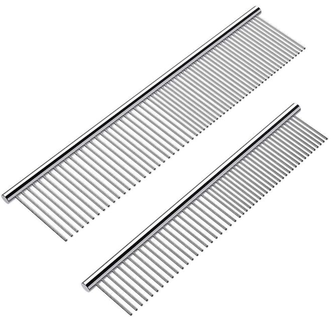 Cafhelp Steel Pet Combs (2-Pack)