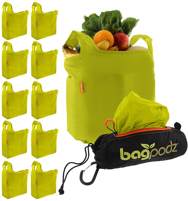 BagPodz Reusable Shopping Bag (10-Pack)