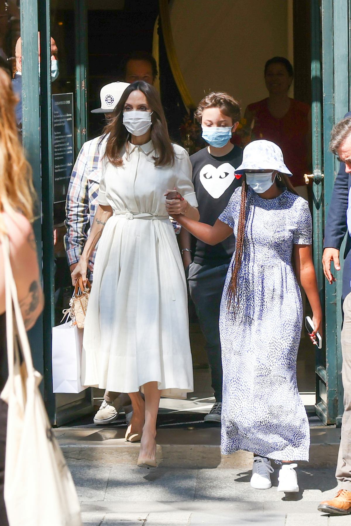 Angelina Jolie and Zahara-Marley Jolie 