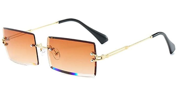 Dollger Rimless Rectangle Sunglasses