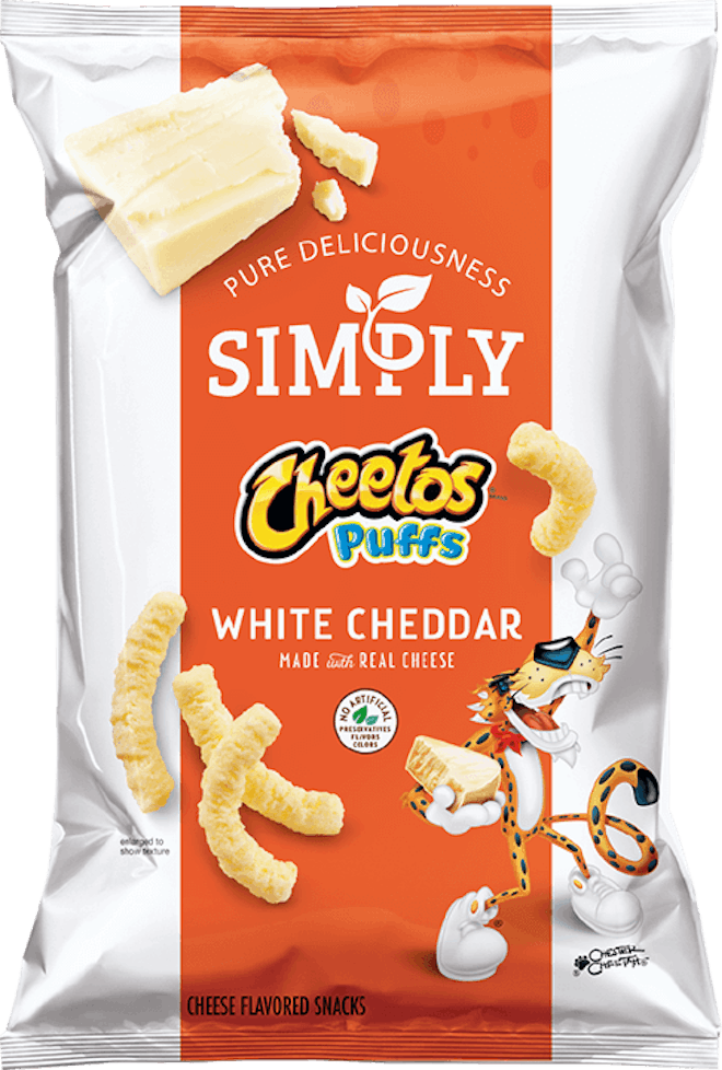 SIMPLY CHEETOS® Puffs White Cheddar Cheese Flavored Snacks