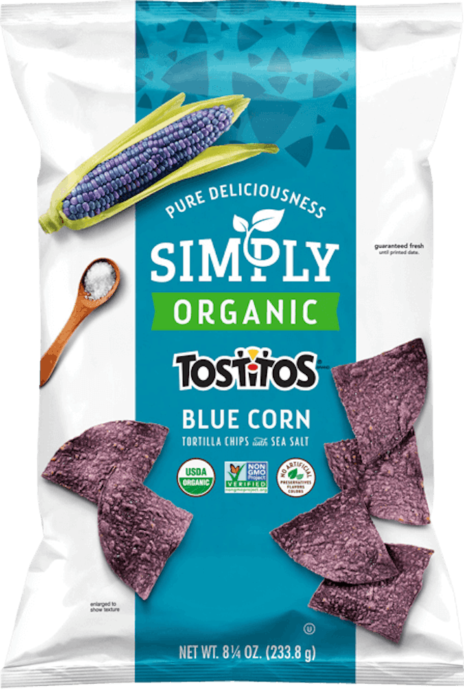 SIMPLY TOSTITOS® Organic Blue Corn Tortilla Chips