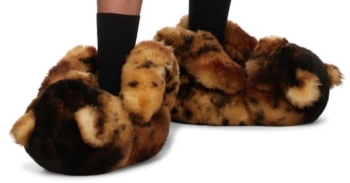 Vetements 2 000 teddy bear slippers are lounging at its most