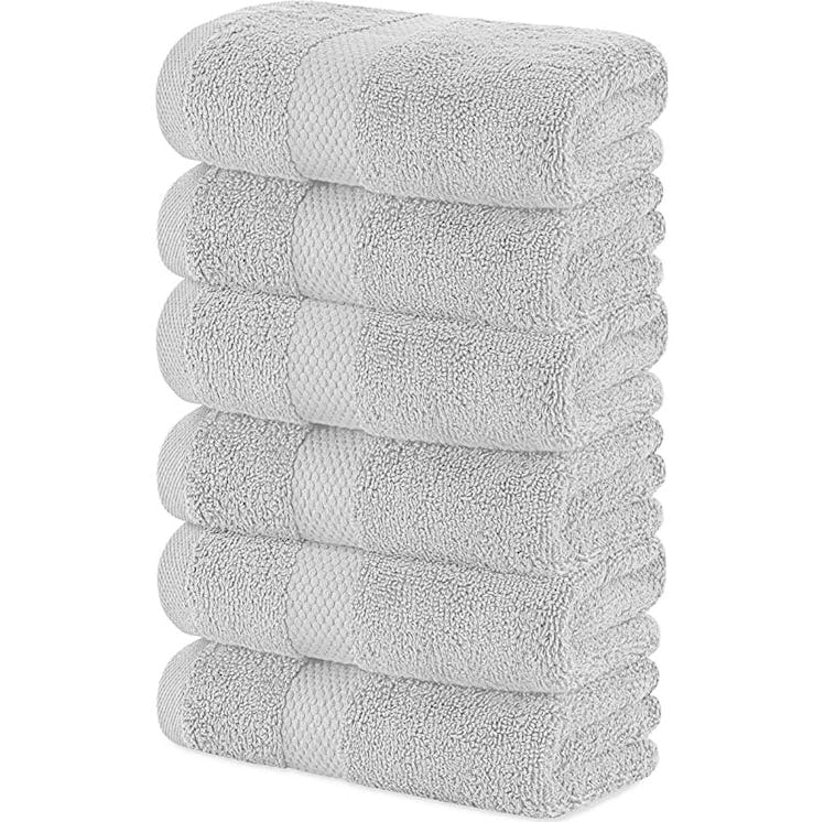 White Classic Luxury Hand Towels (6-Pack)