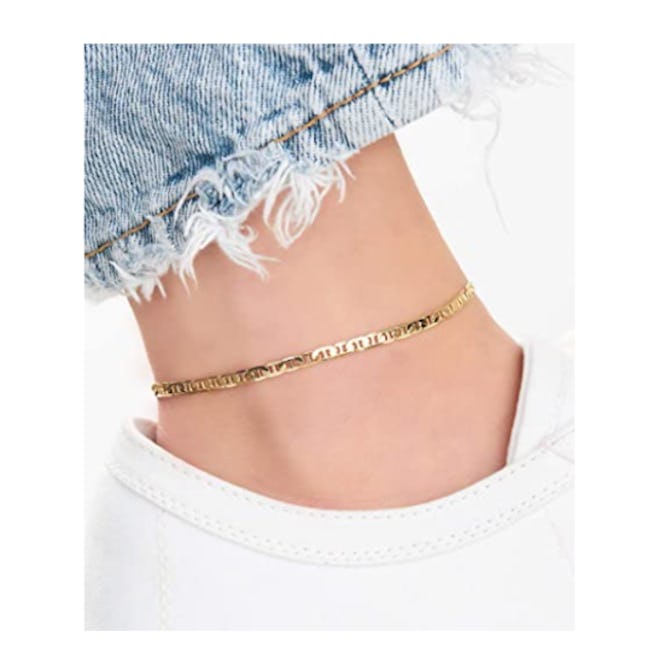 Barzel Gold Anklet