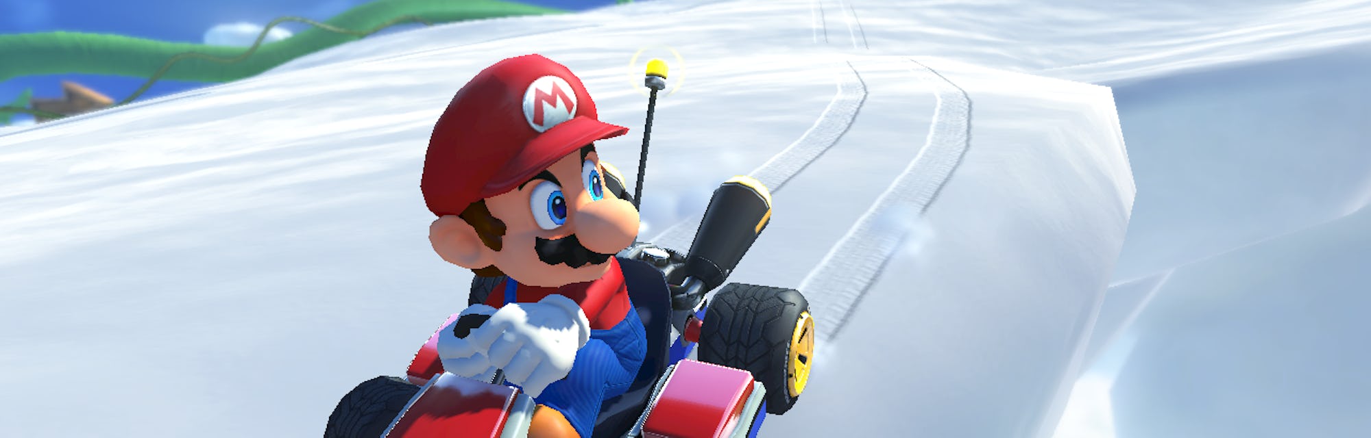 mario kart 8 deluxe mario snow
