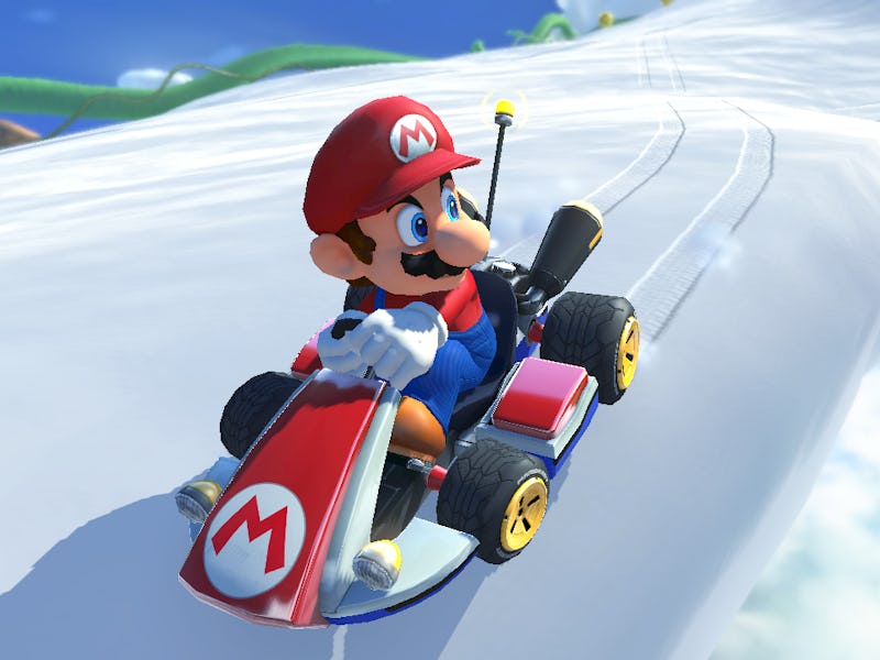 mario kart 8 deluxe mario snow