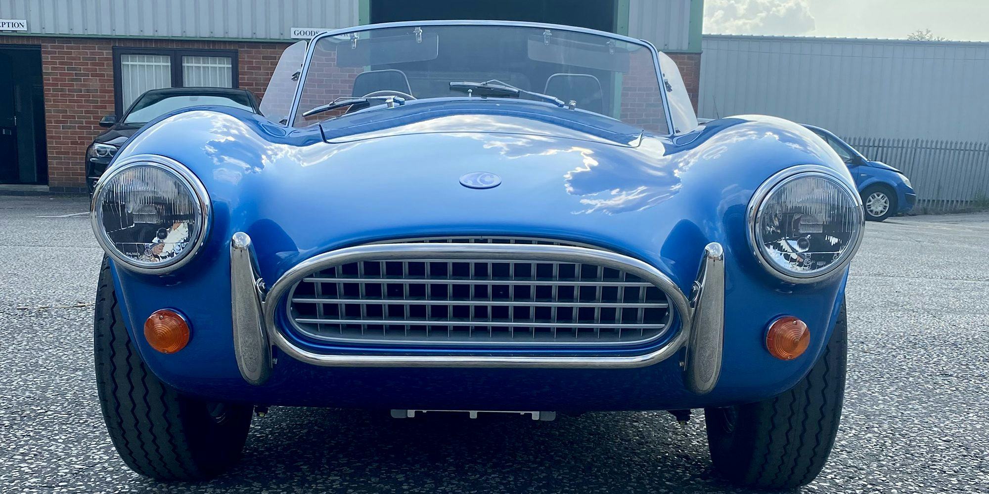 An all-electric Cobra from AC Cars. Electric vehicles. EVs. EV. Electric car.