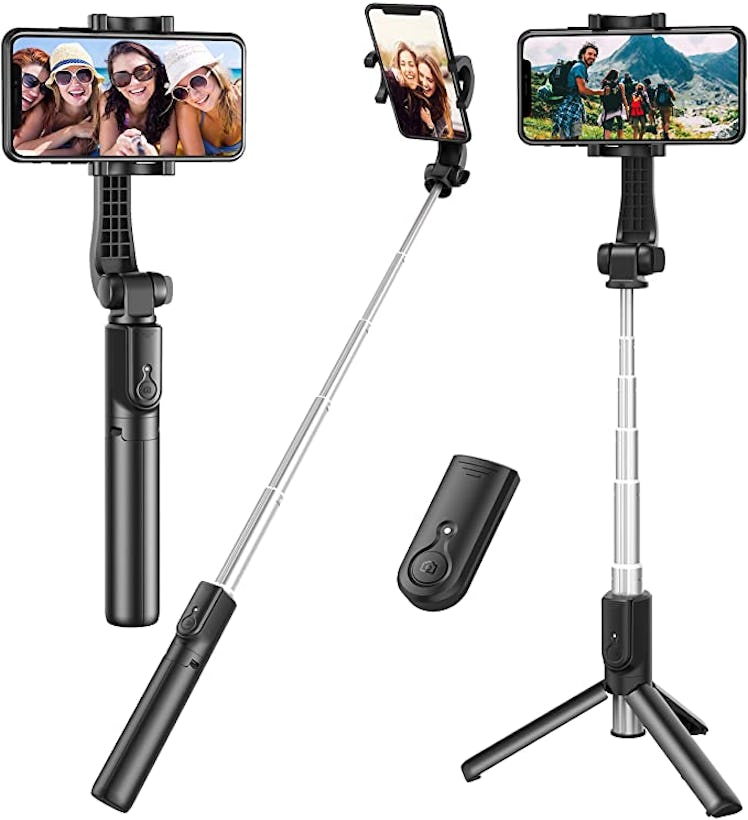 Erligpowht Extendable Selfie Stick Tripod with Detachable Wireless Remote