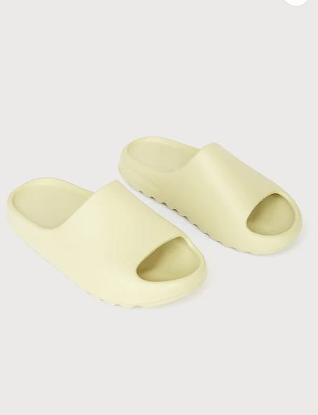 Mireille Khaki Slide Sandals