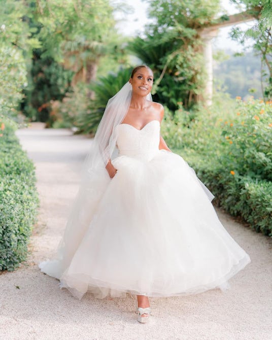 Issa Rae's Vera Wang wedding dress.