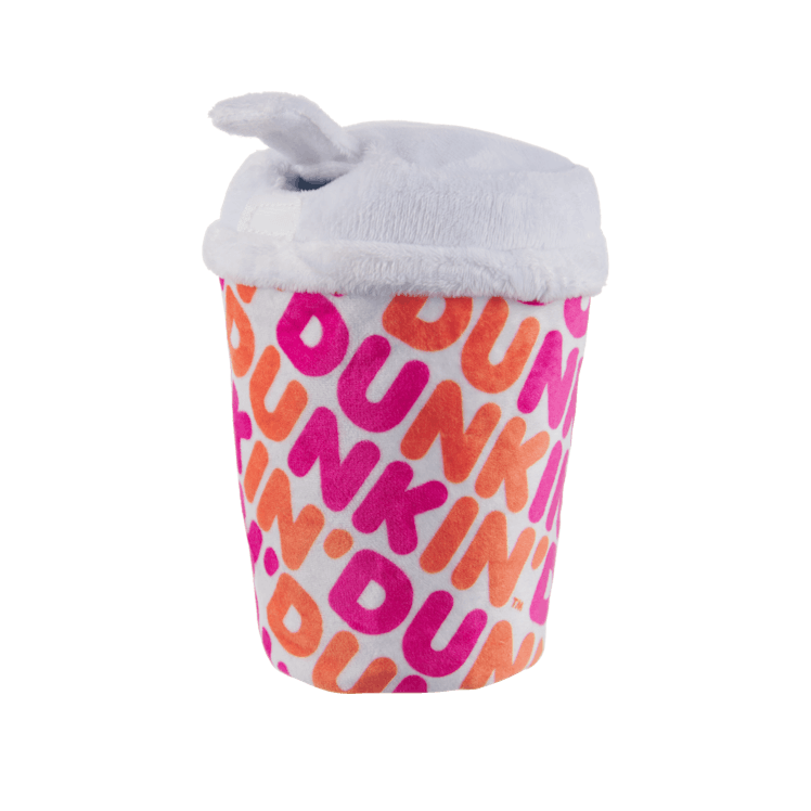 You can get Bark's Dunkin' dog toys at participating Dunkin' locations.