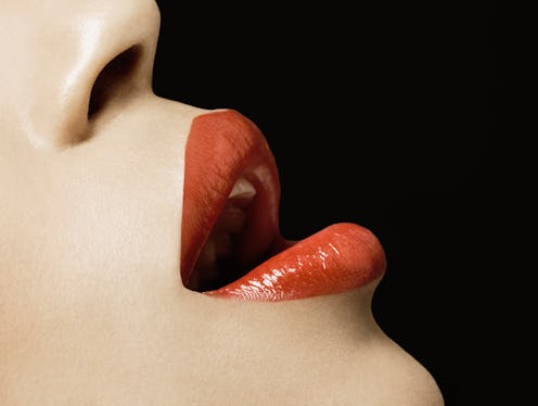 Woman's lips close up