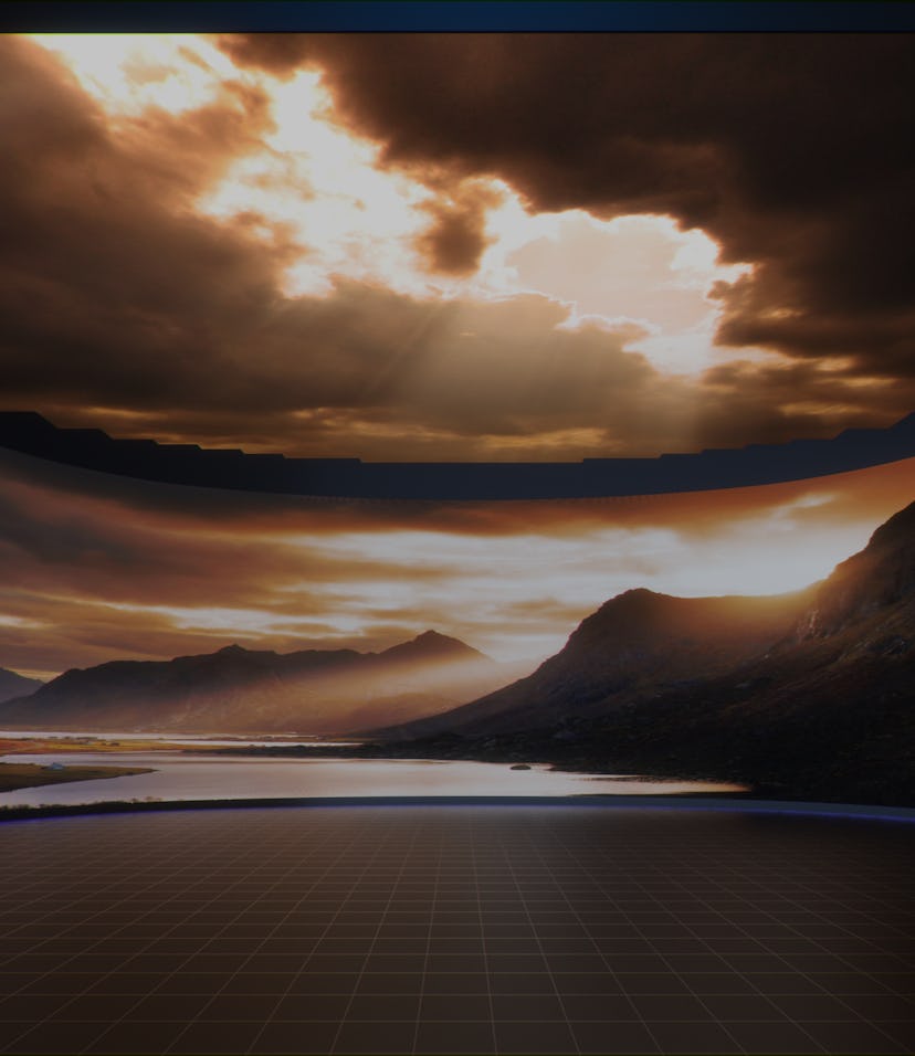 Samsung The Wall 1000-inch video screen virtual movie set promo image