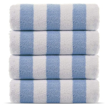 Chakir Turkish Linens  100% Cotton Cabana Towels (Set of 4)
