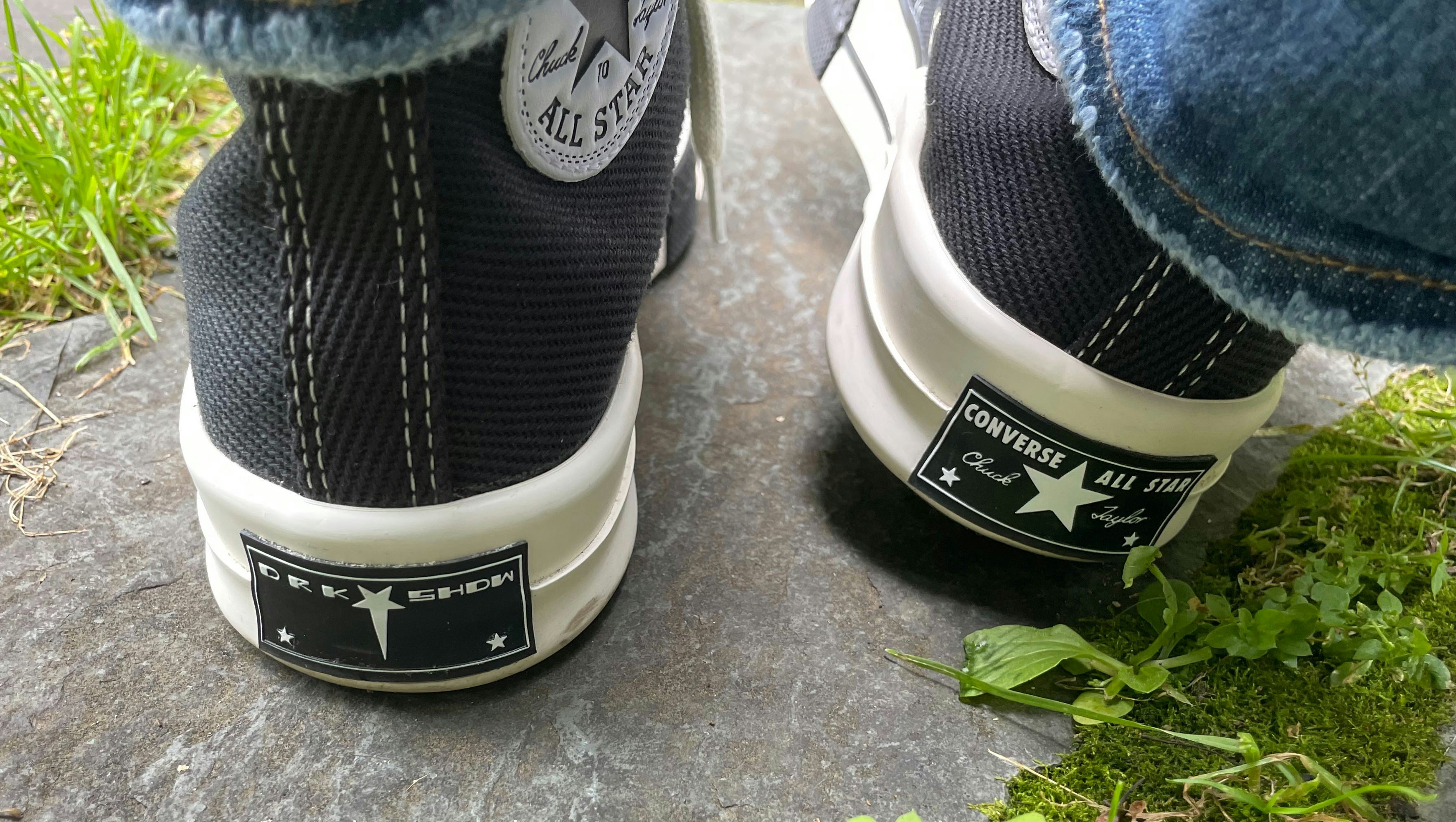 chuck 70 high top on feet