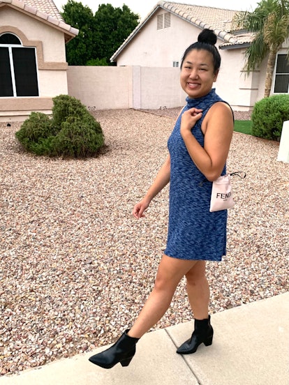 Amanda Chan carrying Fendi bag.