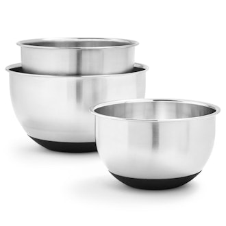 Steel Mixing Bowls, Set of 3