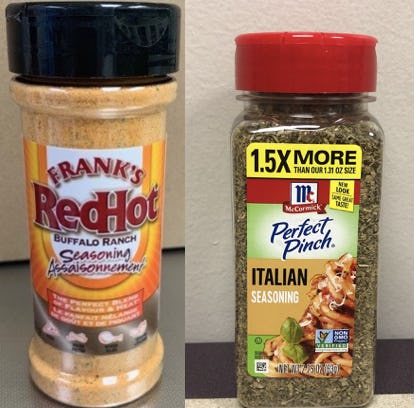 McCormick's July 2021 Recall Includes Italian & Buffalo Ranch Seasoning