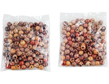 10mm Natural Painted Wood Beads