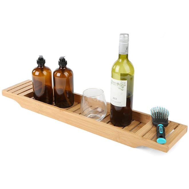 Mind Reader Bamboo Bathtub Caddy