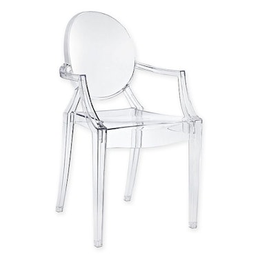 Casper Dining Arm Chair in Clear