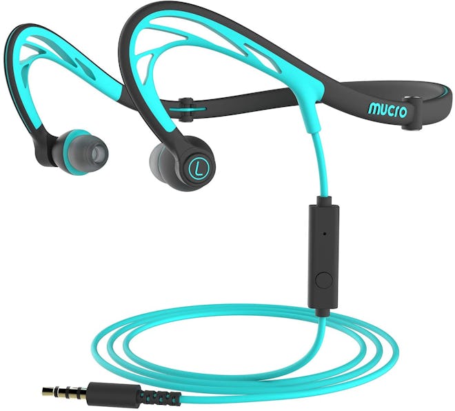 Mucro Foldable Wired Running Sports Headphones