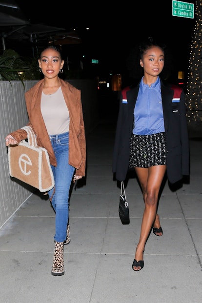 Skai Jackson and pal Lexi Underwood at Ocean Prime in Beverly Hills.