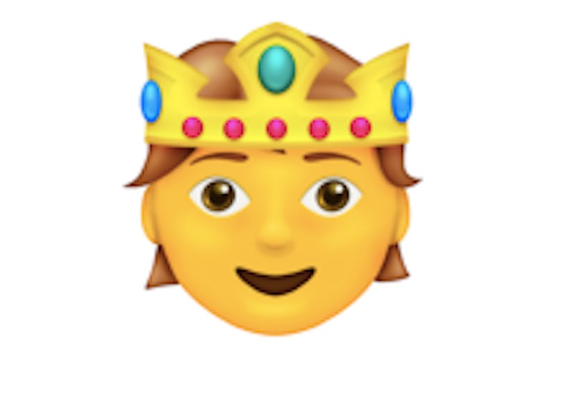 A person with a crown is one of the new 2021 emojis.