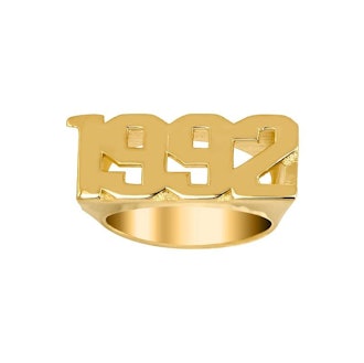 Unisex customizable block ring from NYC-based jewelry brand Tres Colori.