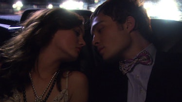Leighton Meester as Blair Waldoft and Ed Westwick as Chuck Bass in The CW's 'Gossip Girl'