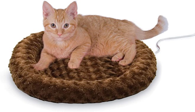 K&H Heated Cat Bed With Orthopedic Foam Base