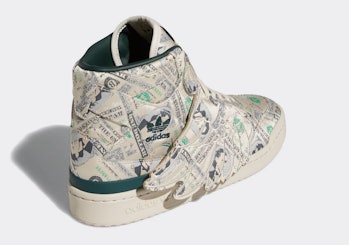 Adidas x Jeremy Scott money-printed Forum Wings sneaker