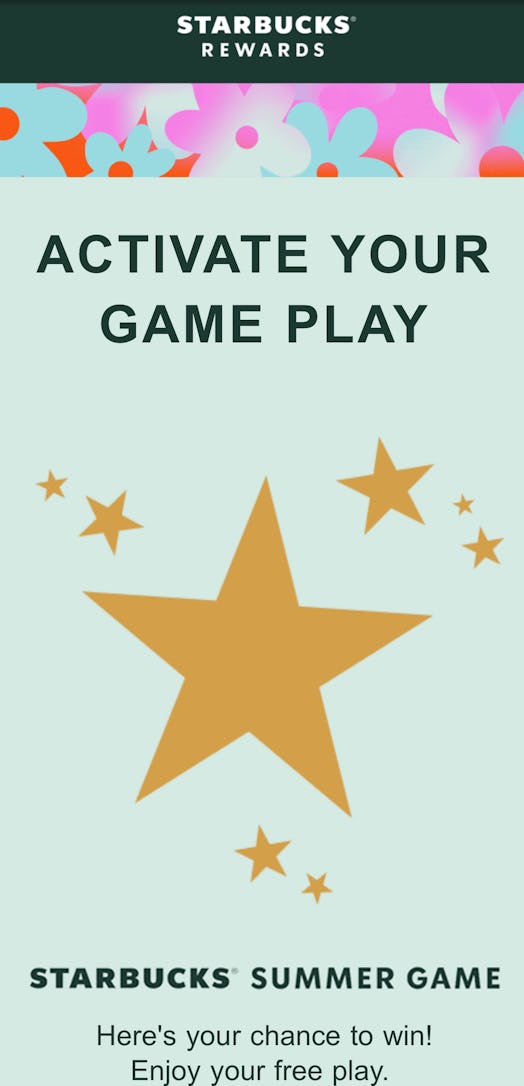You can play Starbucks' Summer 2021 Game by using free game plays.
