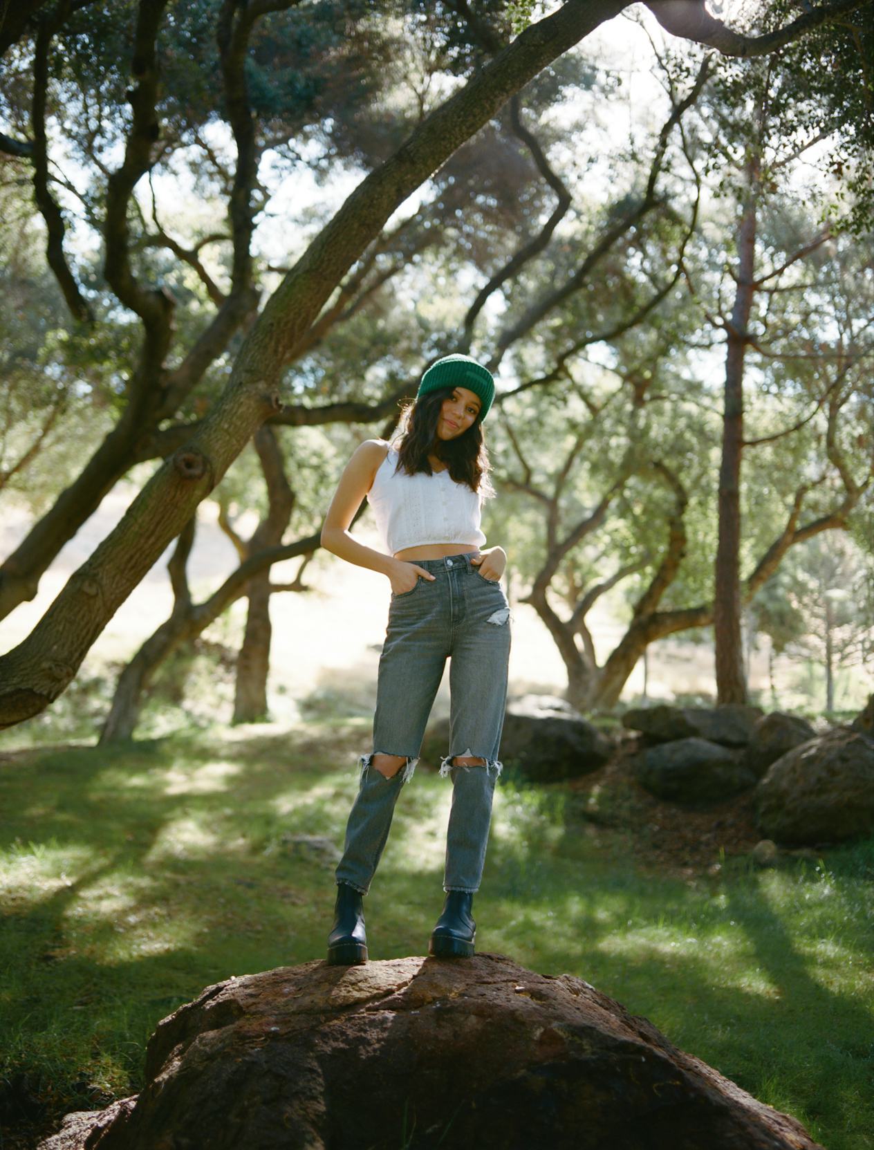 Jenna Ortega On Her American Eagle Campaign, Personal Style, & Beauty Tips