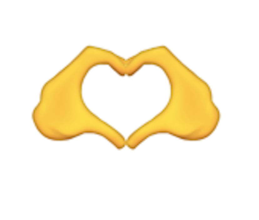 Hands in the shape of a heart is one of the new 2021 emojis.