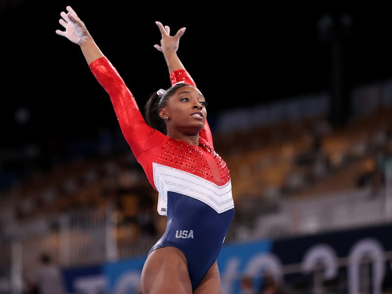 Simone Biles compete at the Tokyo Olympics on July 27.
